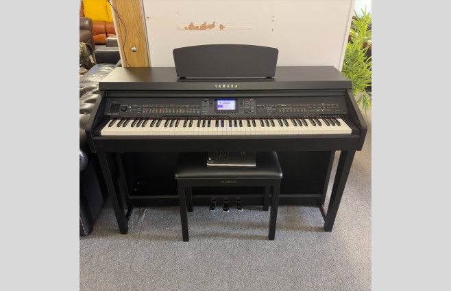 Yamaha CVP601 Satin Black Digital Piano, Used - Complete Package (SN:BCSY01002) - Image 1
